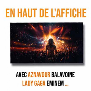 le haut de l'affiche